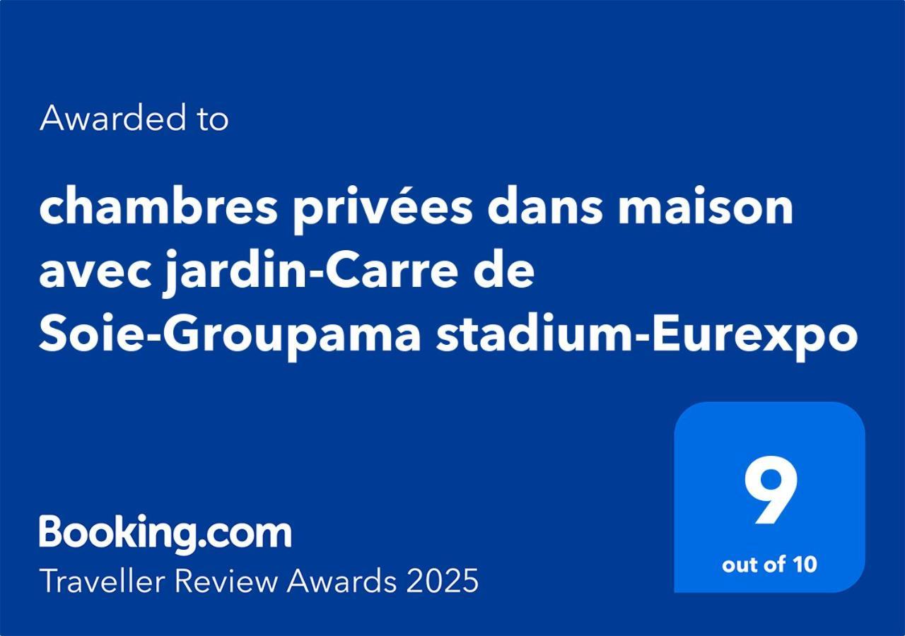 Chambres Privees Dans Maison Avec Jardin-Proche Ldlc-Groupama Stadium-Eurexpo Vaulx-en-Velin Exterior photo
